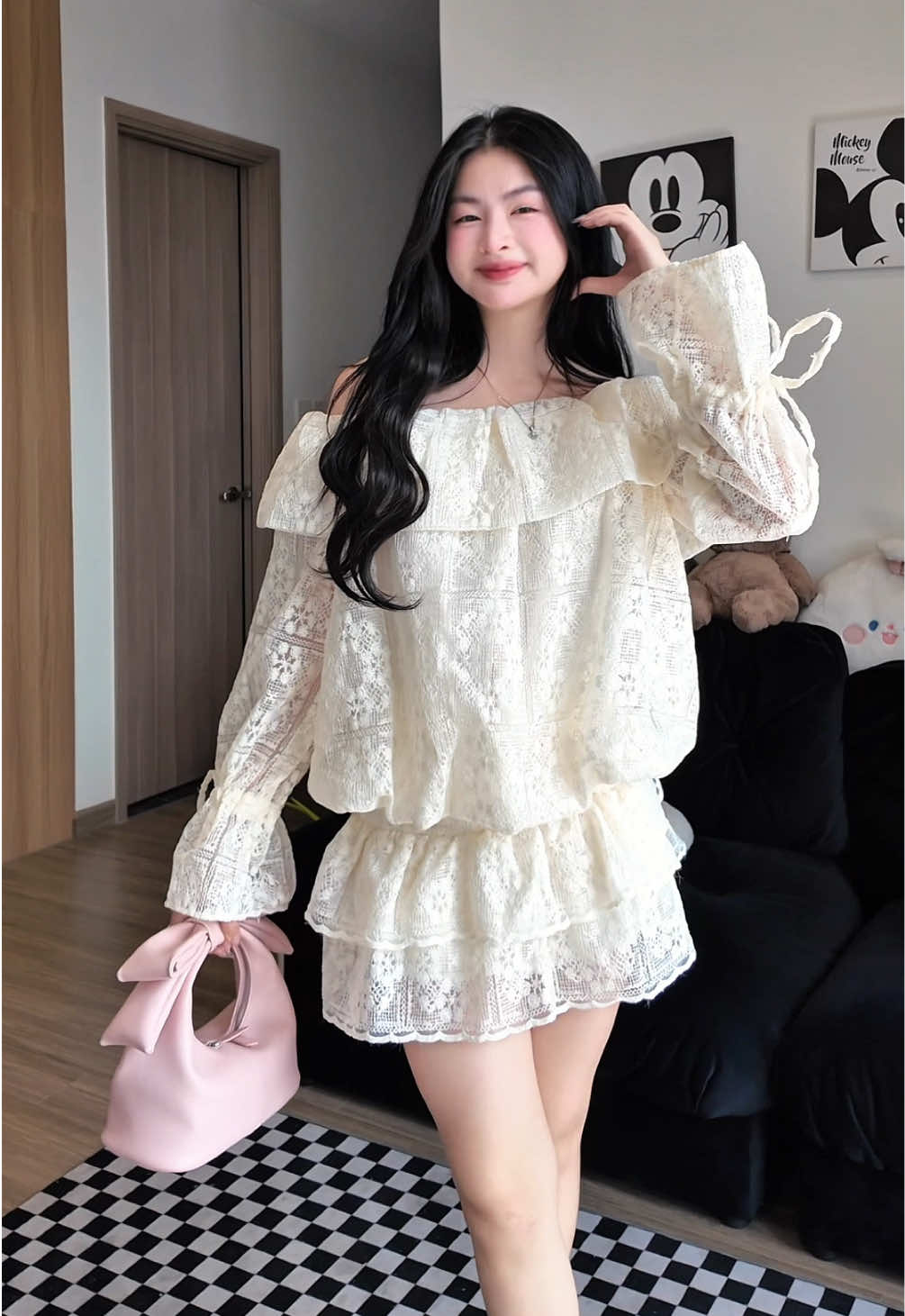 Váy xinh 😍 #embetocvang #xuhuong #vay 