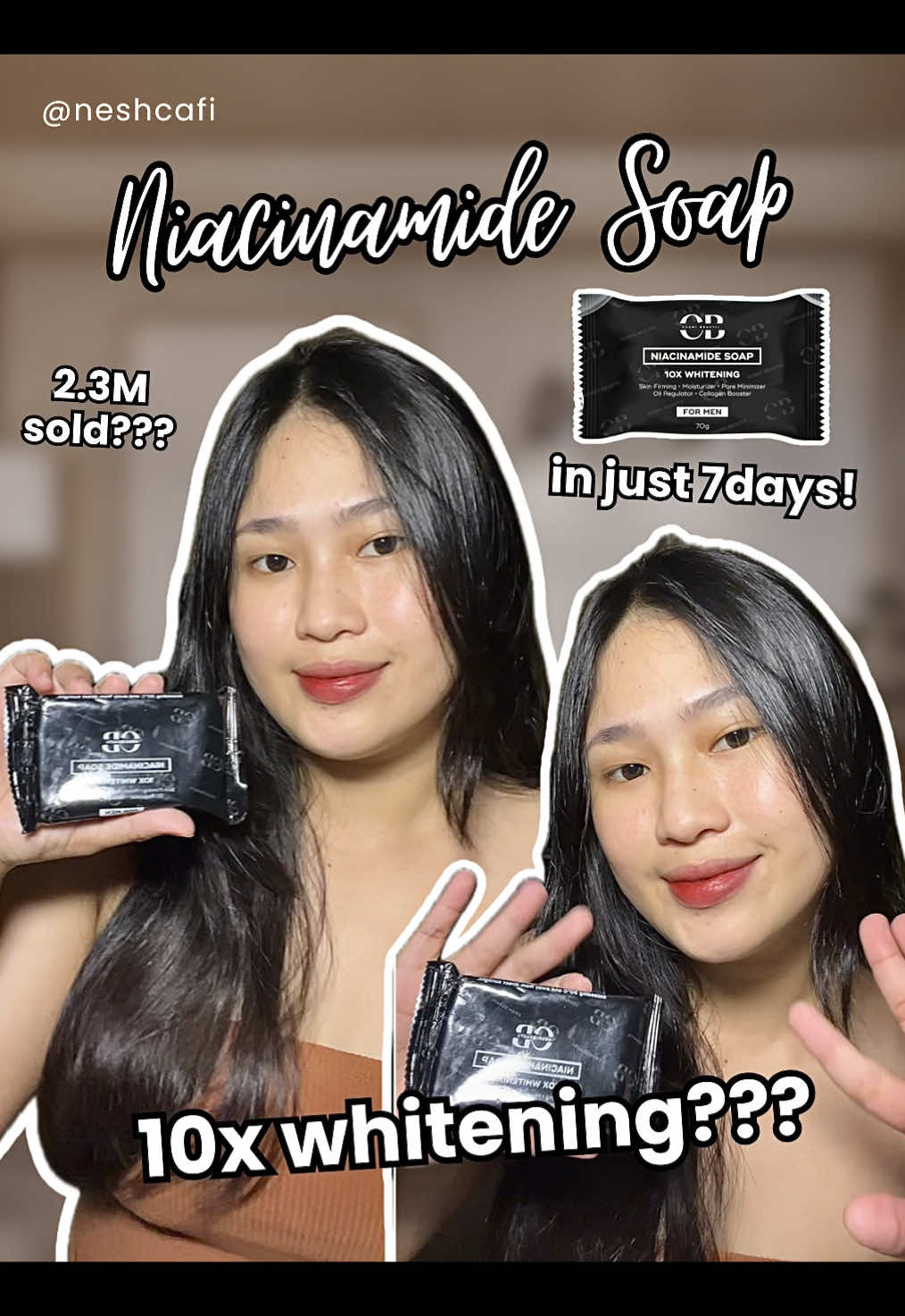 Replying to @jhanelle this is a bleaching and Niacinamide Soap 10x Whitening (70g) - Promotes Glowing Skin with Long- Skin firming- moisturizer- pore minimizer-oil regulator- collagen booster for men and women po ito for clarification☺️ grabe tooo! hindi din sya agad agad nakakaitim kapag naarawan swear!! #cosmibeautiiofficial #cosmibeautiisoapniacinamide #trendingniacinamidesoap #10xwhiteningsoap 