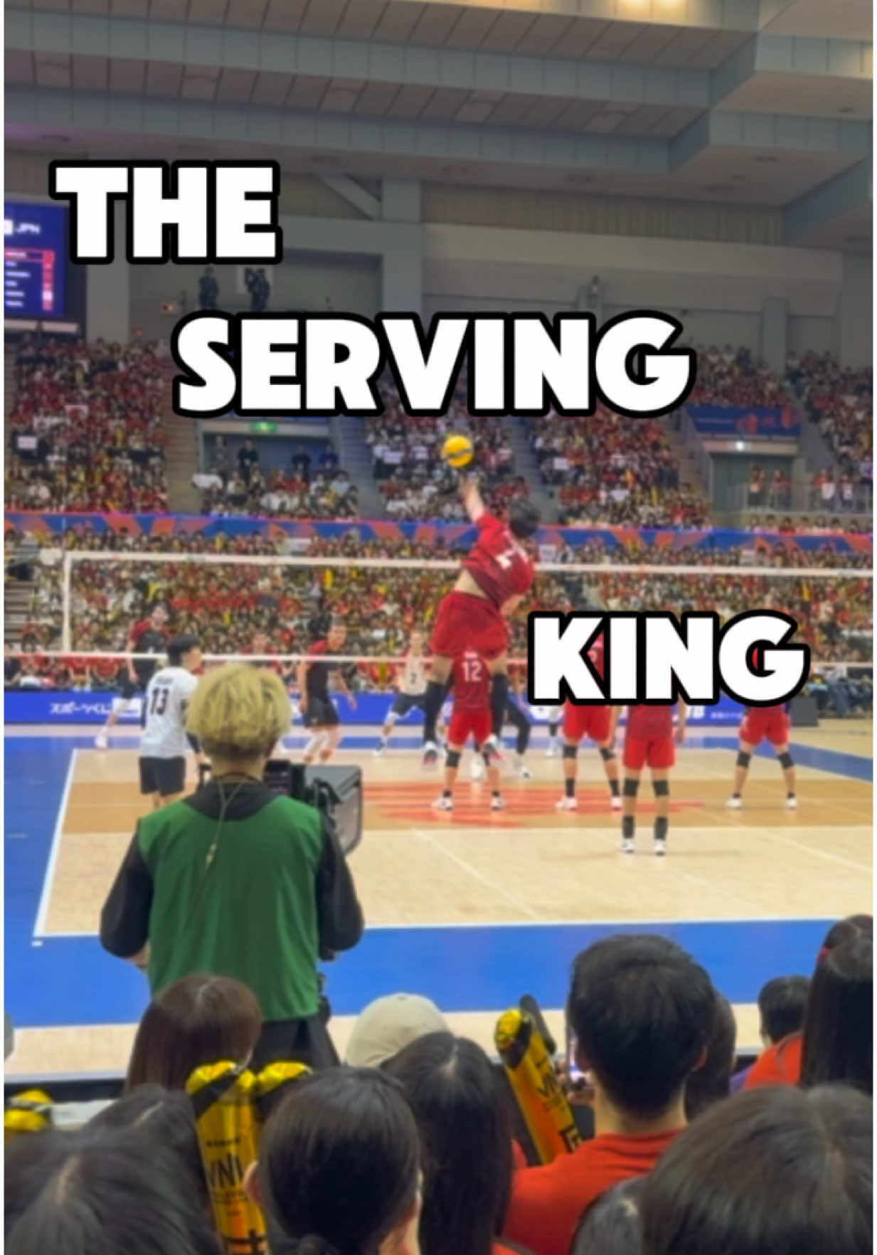 ONE. OF. ONE.  No one serves like this guy. #volleyball #volleyballworld #fyp #haikyuu #volleyballplayer #vnl #miyaurakento 