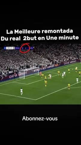 #remontada #realmadrid #deuxbutsenuneminute #+1Mvue#meilleur remontada du réal