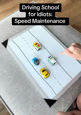 Driving school for idiots: speed maintenance edition. Speed maintenance may be my biggest driving pet peeve. 