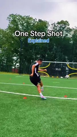 Getting shots off quicker 📈 Working on the 1 step touch to get used to quick release finishing.  #Soccer #football #soccertraining 