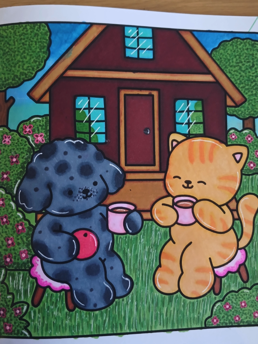 Just a little orange cat magic 🧡 Coloring this ginger cutie was pure cozy joy — bold lines, smooth blends, and major feline charm  #ɢɪɴɢᴇʀᴄᴀᴛ #colorwithme #boldandeasy #coloringcats #dreamydoodleart #cutecoloringbook #cozycoloring #markercoloring #relaxingart #wholesomeart #coloringtherapy  #catlovers 