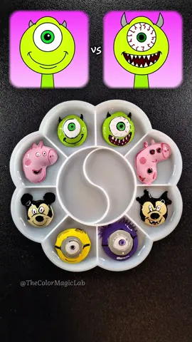 Color Mixing Battle: Normal 🙂 vs Horror 👻 Who Win? #sprunki #peppapig #mickeymouse #minions 