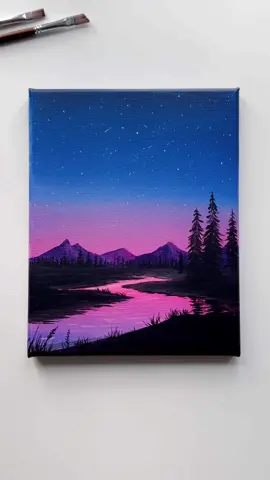 Twilight Reflections 💜✨ . . . . . . . . . . . . . . . . . . . . . . . . . . . . . . . . . . . . . . . . . . . . #acrylicpainting #canvasart #artworks #originalart #abminiart #howtopaint #acryliconcanvas #canvaspainting #paintings #colorart #pastelpainting #landscapeart #fypツ #viralart #aestheticpainting #abminiart #landscapepainter #aestheticart #creative #kesfet #acrylic #akrilikboya 