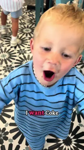 Do not judge me 🤣. I promise I don’t give him diet coke daily but the kid knows what’s good I’ll tell ya that much. #dietcoke 
