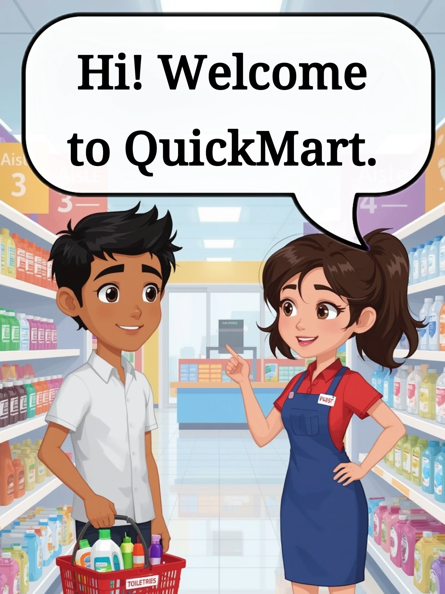 Buying Toiletries at a Convenience Store // Daily English Dialogue #english #learnenglish #englishconversation #englishListeningPractice #unitesdstates #usa #englishForBeginners #learn #englishspeaking