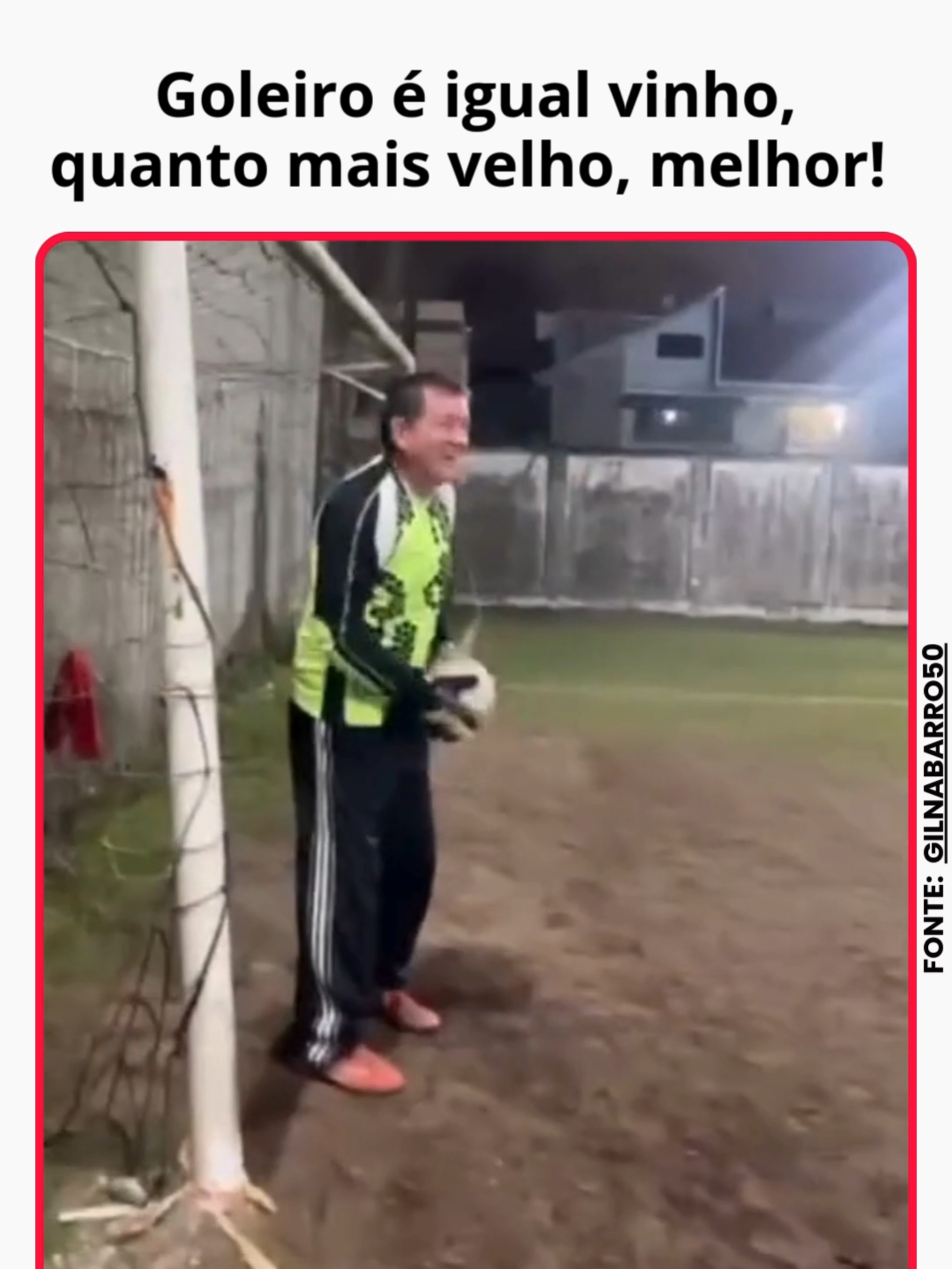 Goleiro é igual vinho, quanto mais velho melhor! #futebol #soccertiktok #football #footballtiktok #futebolbrasileiro #futebolmeme #fussball #fußball #goalkeeper #goleiro #goalie #save #portero