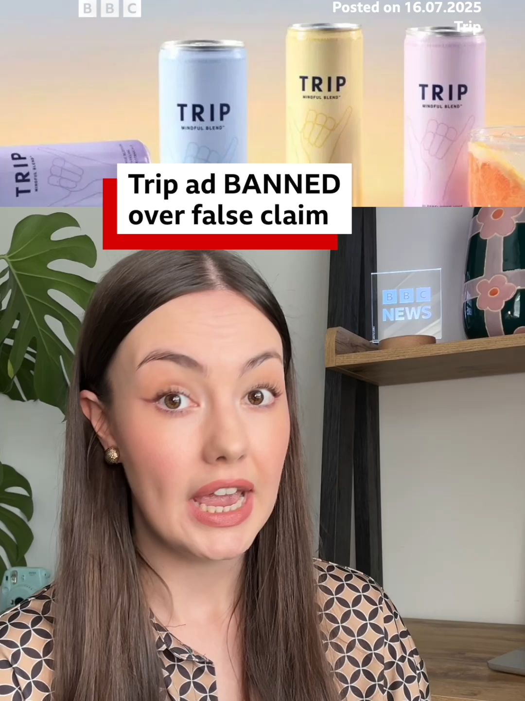 Trip was told not to make claims that its drinks could prevent, treat or cure human disease. #triplets #Drink #Watchdog #AdvertisingStandardsAuthority #Relax #Anxiety #Stress #News #BBCNews