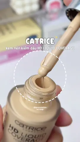 Mấy bà đi chơi muốn giữ lớp nền lâu ít xuống tone thử cái kem nền nhà Catrice này nè #goccuamiuu #reviewlamdep #goclamdep #catricecosmetics #kemnenkiemdau #kemnenlautroi #kemnencatrice24h #catricevietnam #makeuptutorial  