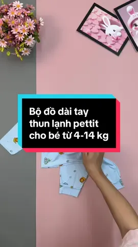 Bộ dài tay cho bé mặc ngủ điều hòa, mặc thời tiết se se lạnh, mặc tránh muỗi cho bé #binkids #bododaitay #bododaitaythunlanhpettit #mevabe #quanaotreem #tiktokshop #tiktokxuhuong 