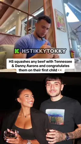 HS squashes any beef with Tennessee & Danny Aarons and congratulates them on their first child 👀 #hstikkytokky #dannyaarons #tennesseethresh #fyp #viral 