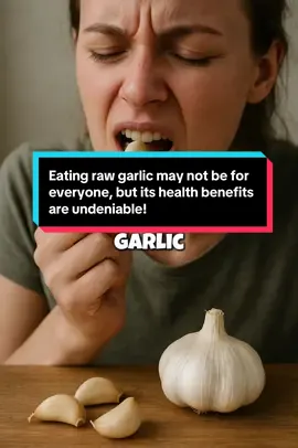 Eating raw garlic may not be for everyone, but its health benefits are undeniable! 💪🧄 Boost your immunity, fight inflammation, and cleanse your system naturally — one clove at a time!  #RawGarlicChallenge #GarlicBenefits #NaturalHealing #ImmuneBooster #HealthyLiving     