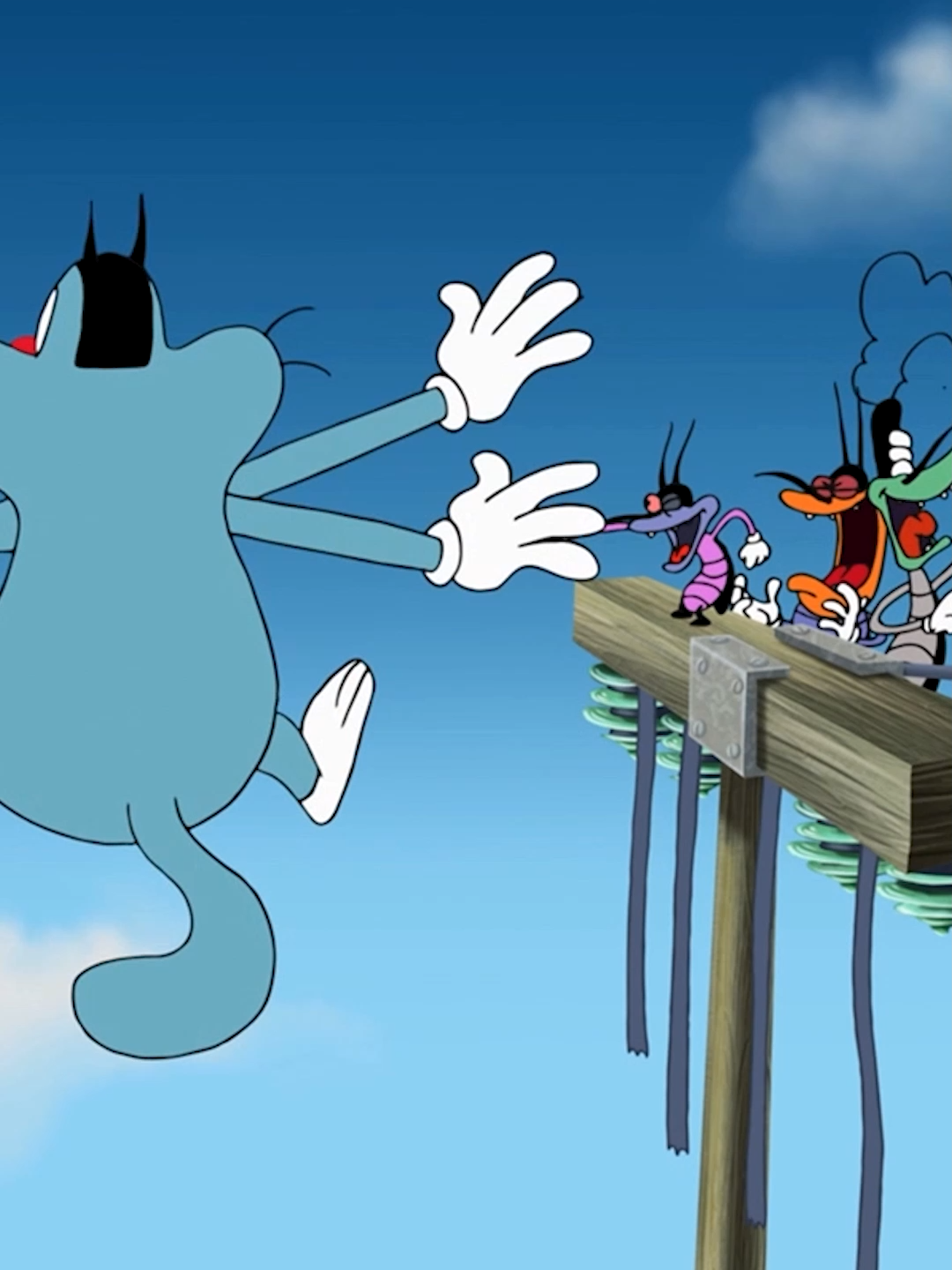 🦸‍♀️ We believe in you, Oggy!  #oggy #oggyandthecockroaches #cartoon #animation #filmtok #onregardequoi #superhero