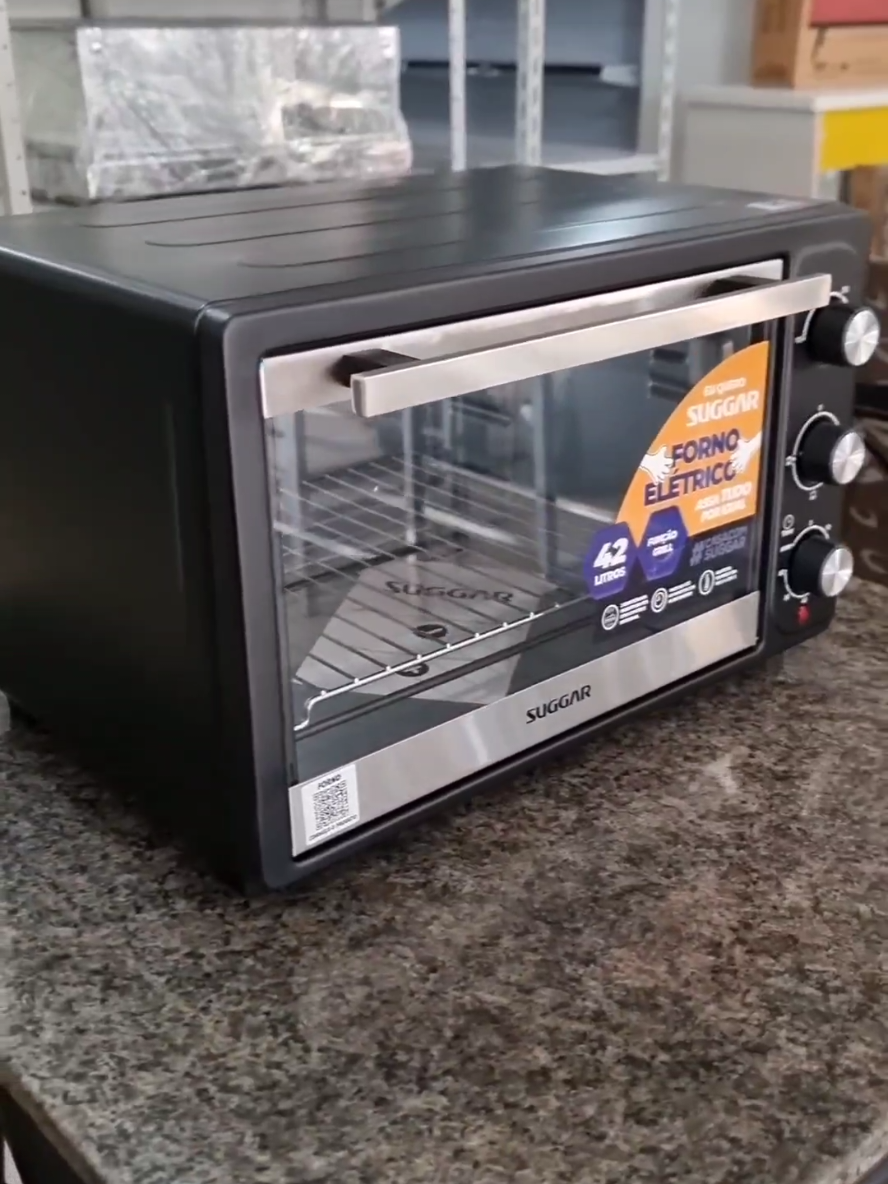 🧡 Forno Elétrico Suggar 42 Litros Preto da Shopee #forno