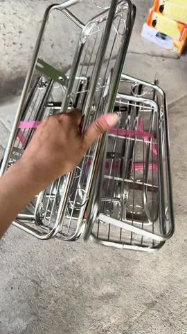 Kệ gia vị inox chắc chắn hk lo gãy bể dễ Sài #xuhuongtiktok #giadung39k #kegiavinhabep 