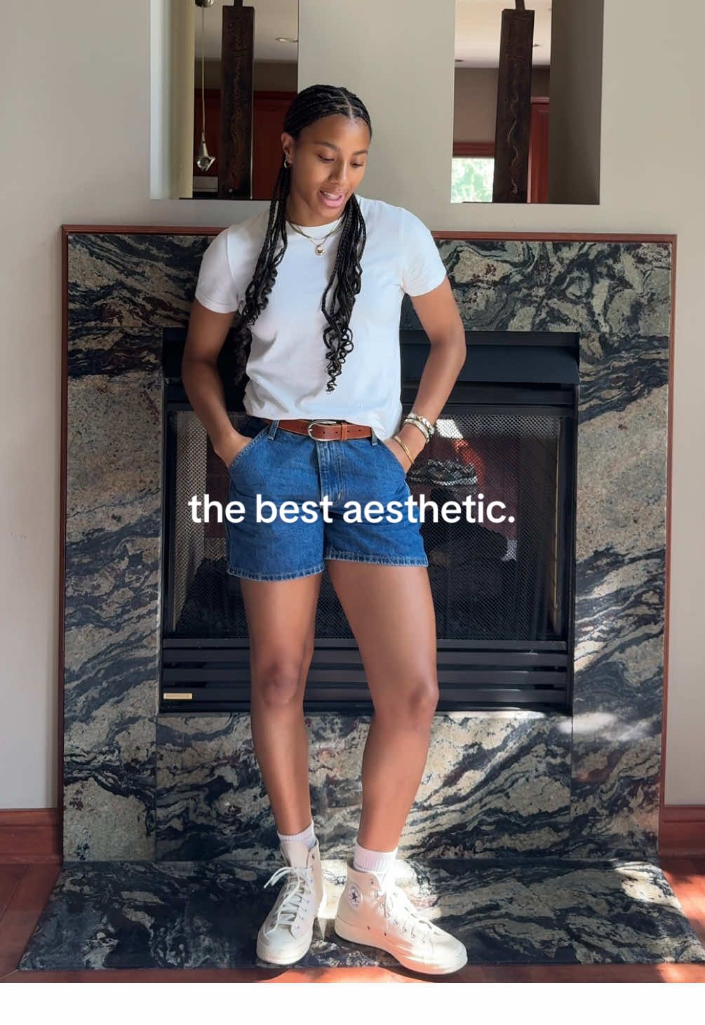 this look has also cause my newfound love for belts and a shirt tuck #minimalfashion #genderlessfashion #OOTD 