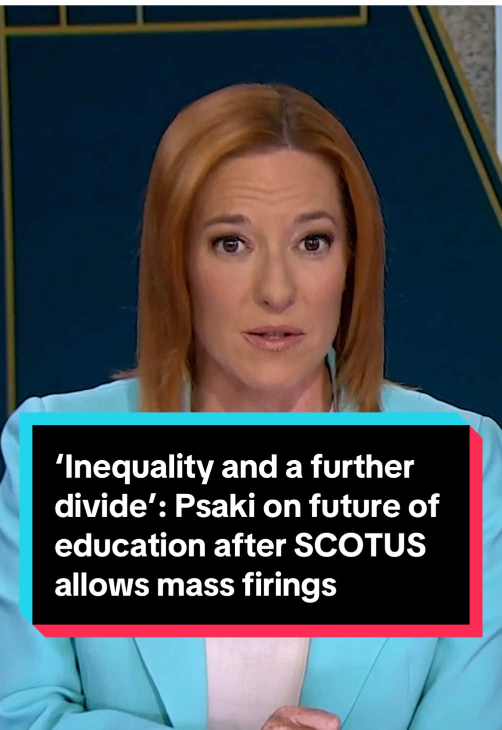After a Supreme Court ruling that allowed the Department of Education to proceed with mass firings, @Briefing with Jen Psaki explains the repercussions that this might have on the future of education in the United States. “What might come of it is more inequality and a further divided, scattershot approach to education in this country,” Psaki says. #news  #politics  #trump  #education  #washington 