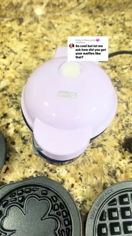 Replying to @Marcy.mam ♏️ this little waffle maker with all the changeable plates is sooo cute! @byDash #waffles #wafflemaker #bydash #breakfast #DealsForYouDays 