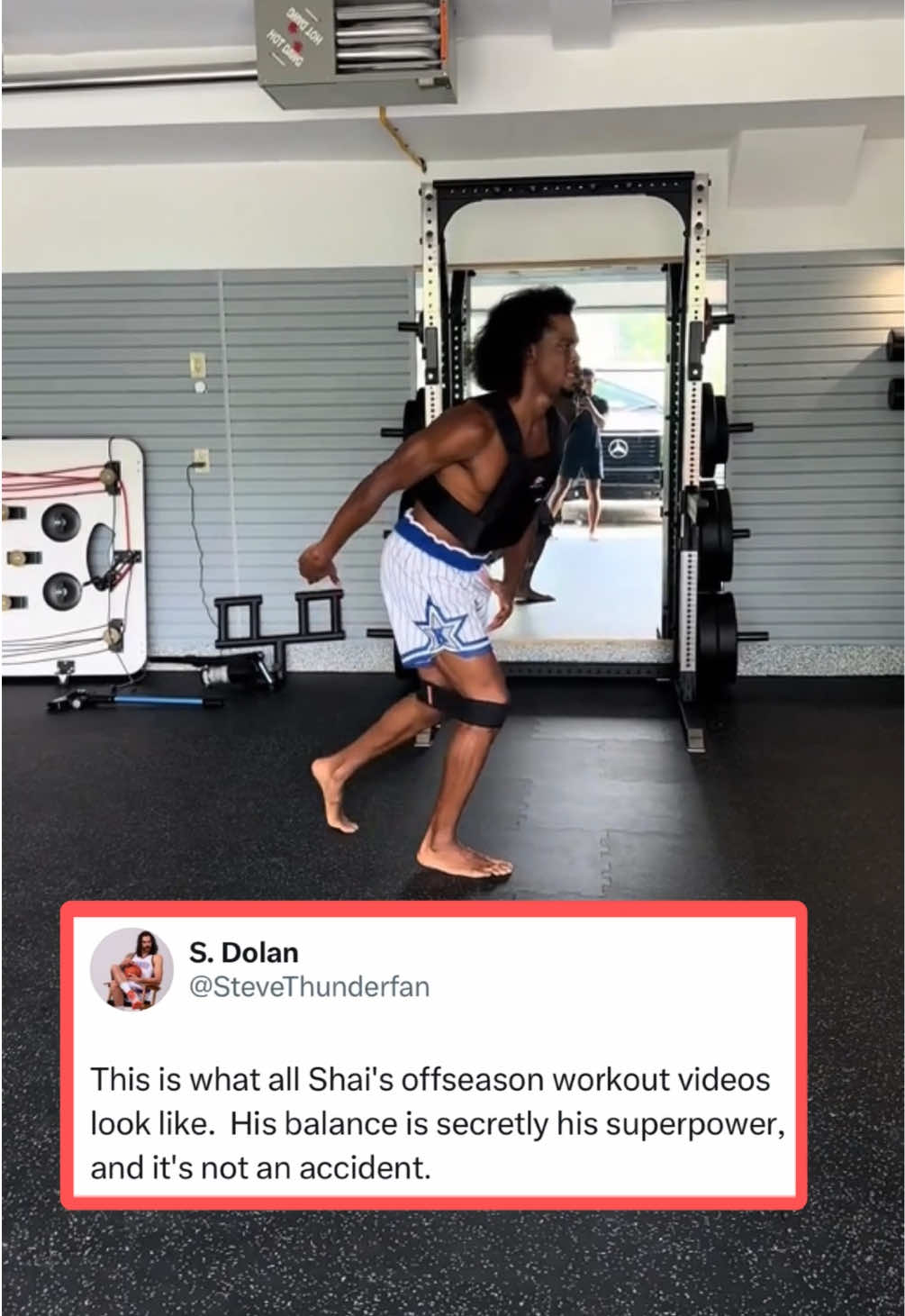 SGA’s offseason workouts. 🤯🔥 (@Nem Ilic, h/t SteveThunderFan/X) #shaigilgeousalexander #workout #basketball #sga #NBA 