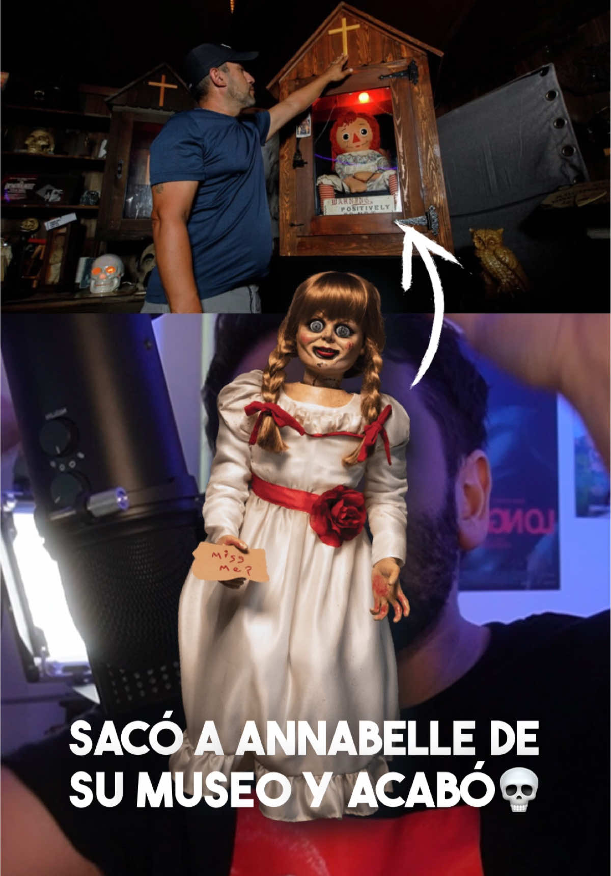 Dan Rivera sacó la muñeca Annabelle original de su museo para mostrarla por el mundo… y ahora está criando malvas. Curiosidades de cine | Noticias de actualidad  #annabelle #cine #curiosidades 