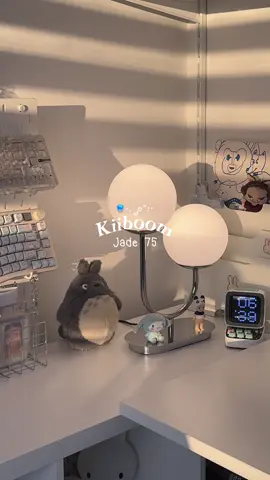 I’ve finally got my dream keyboard! 𐔌՞꜆.  ̫.꜀՞𐦯 IT’S STUNNING OMG!!! So angelic and magical at the same time🪼 kiiboom jade 75🫧 Thank u sm @KiiBOOM 🤍 . . #unboxing #room #desk  #mechanicalkeyboard #keyboard  