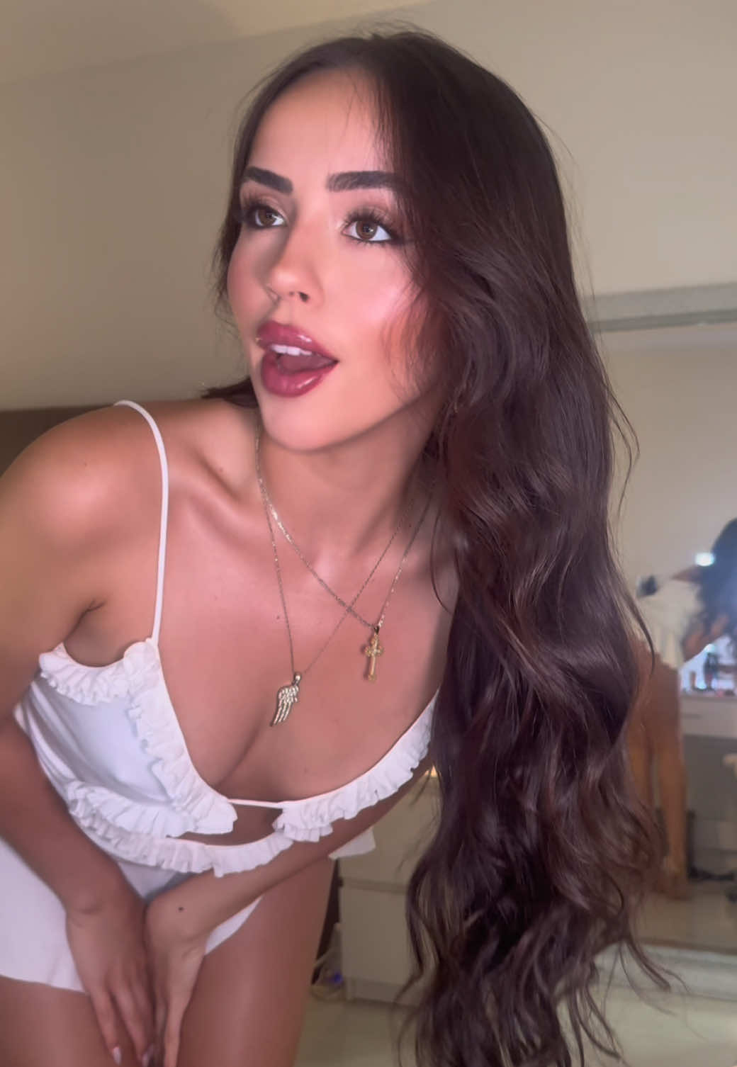 Chatty GRWM👀🎀 @M.A.C Cosmetics Store @Haus Labs by Lady Gaga @Hourglass Cosmetics @Huda Beauty  @RÉFORME @Rare Beauty @LAWLESS Beauty @DanessaMyricksBeauty @LYS Beauty  #chatty #chattygrwm #grwm #makeup #GNO #girls #glam 