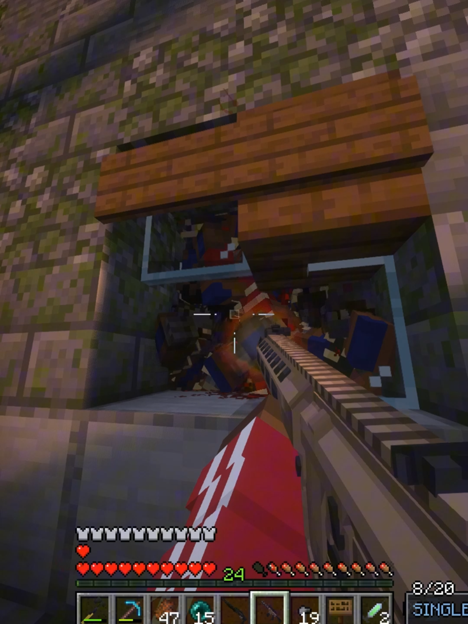 Encontre una base militar en cursed walking #Minecraft #zombies #cursedwalking #modsminecraft #100diasminecraft