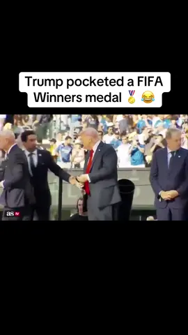 “It’s mine!” 💀 Trump pocketed a FIFA Winners medal 🏅 😂 #trump #trumpsupporters #donaldtrump #fyp #foryou #foryoupage #foryourpage #fypシ #maga #trending #viral #omg #wow #facts #news #breakingnews #breaking #liberal #democrat #conservative #republican Donald Trump MAGA
