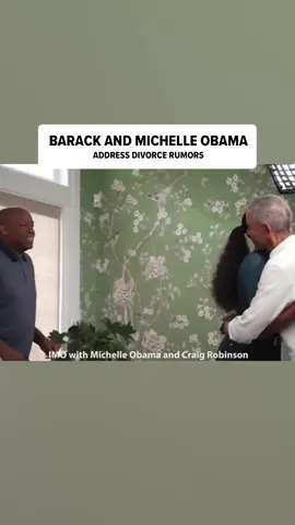 Michelle and #BarackObama are laughing off those wild divorce rumors -- turns out the only thing splitting is their sides from all the ridiculous gossip! 🤣❤️👩‍❤️‍💋‍👨 Full story at the 🔗 in bio! 🎥: IMO with Michelle Obama and Craig Robinson