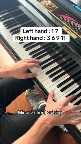 I love this one. No doubling for this voicing. #pianotutorial #jazzchords #piano #jazzpiano #fyp #music #pianist 