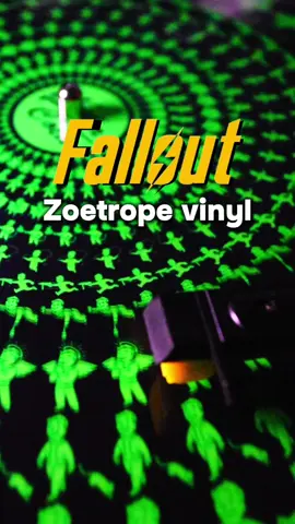 Fallout zoetrope record 🎥 My @drdub_vinyl Vault Boy perk record arrived 📦 #fallout #vinyl #record #zoetrope #collection #recordplayer #gaming #setup #newvegas #bethesda #vaulttec #nostalgia #pipboy #nukacola 