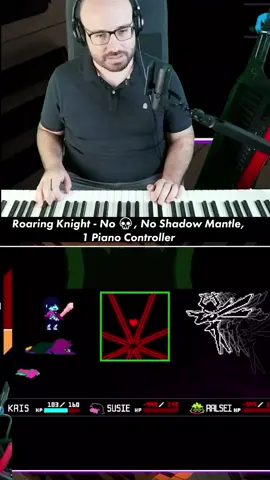 Deltarune - Roaring Knight con un piano mando, sin muertes y sin SHADOW MANTLE 🎹 #parati #piano #deltarune #boss #fyp #viral #foryou 