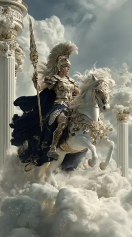 Athena, the Goddess of strategic warfare and wisdom. ✨⚔️🛡️ #Athena #fantasyart #darkfantasy  #greekmythology #aiart #livewallpaper #midjourney 