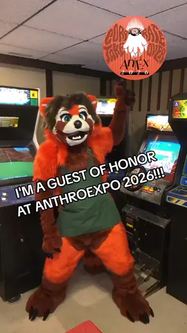 ITS PARTY TIME IN OKLAHOMA WITH THE ARCADE WAH!!! @AnthroExpo #arcade #retrogaming #furry #fursuit #furriesoftiktok 