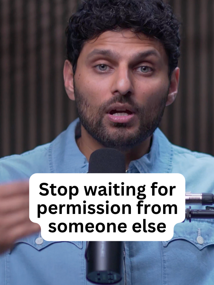 Stop waiting for permission. @jayshettypodcast  #advice #motivation #life #change #inspiration #selflove #jayshetty