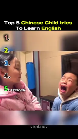 Chinese Child tries  To Learn English.                #foruyou #fyp #following #ranking #LearnOnTikTok #english #englishteacher 