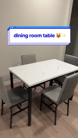 this dining room table is so inexpensive & very sturdy and cute! great for smaller spaces! #fyp #diningroomtable #diningroom #kitchentable #homeessentials #tiktokshopfind #homeimprovement #homeaccessories #homemusthave #tiktokshop #viral 