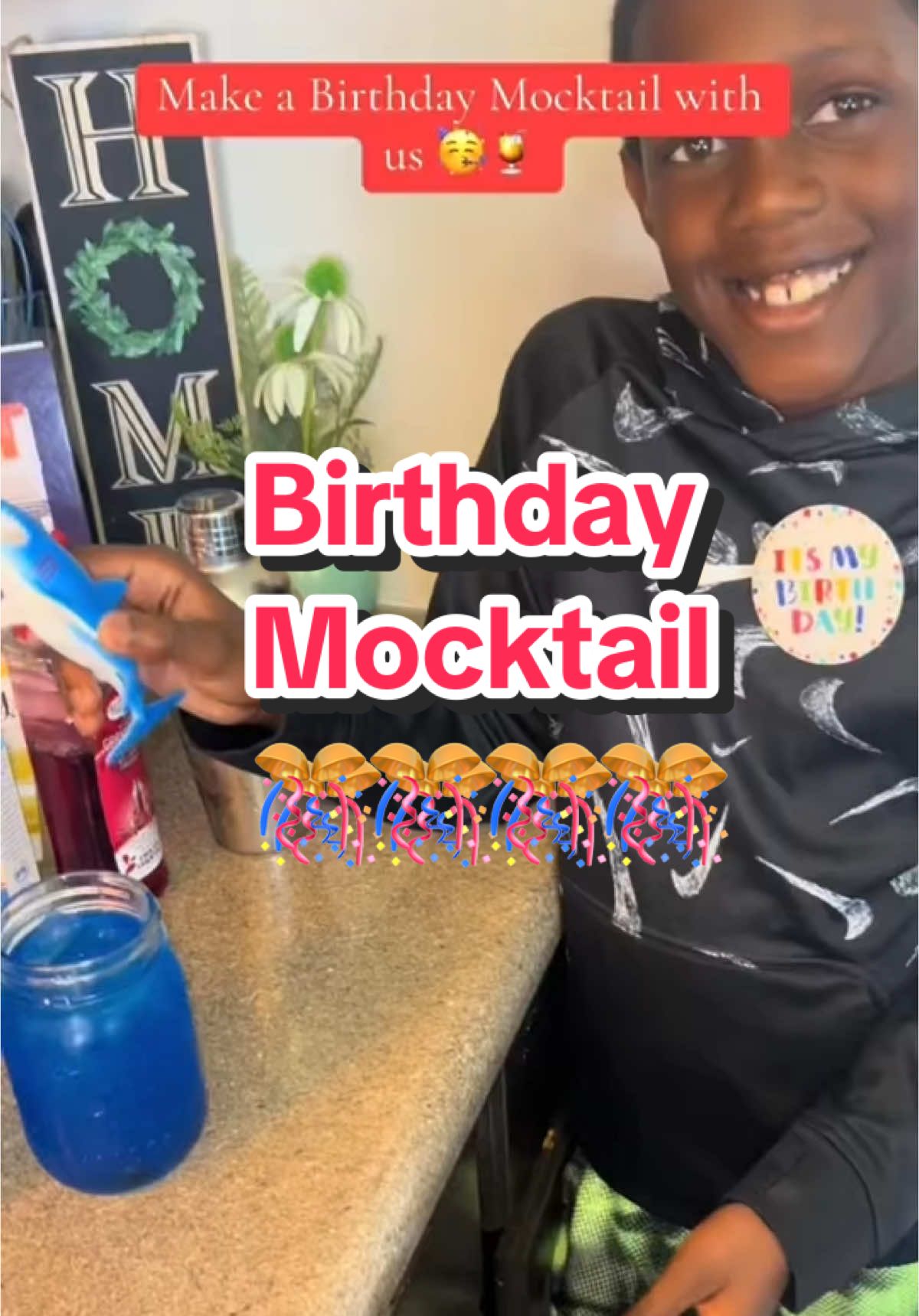 In honor of Aiden’s Birthday today, enjoy his mocktail from last year! Please engage with the post and try out his recipe!🙌🏾 #jenniovittles #mocktail #mocktailrecipe 