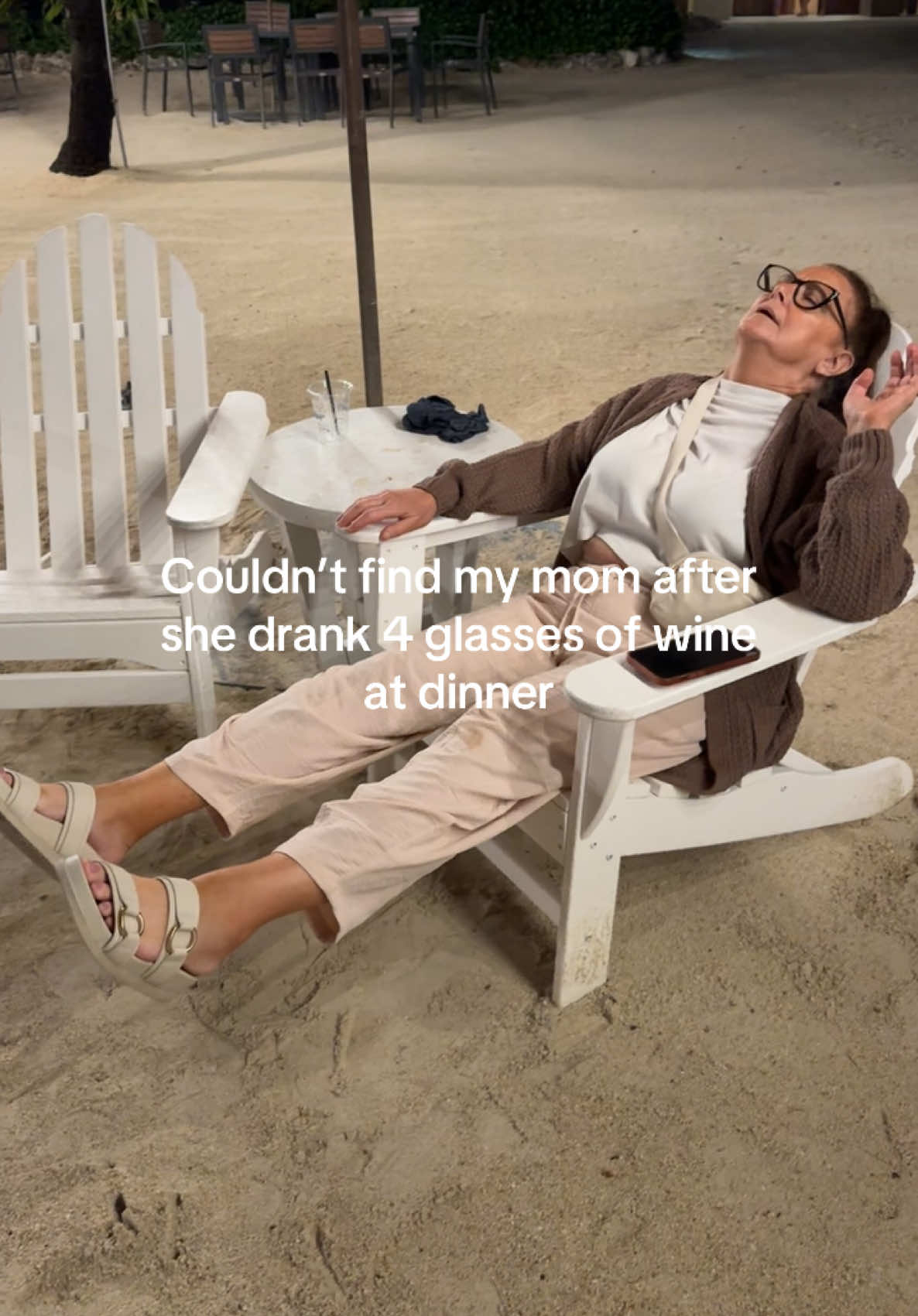 and she doesn’t drink i guess this is why 