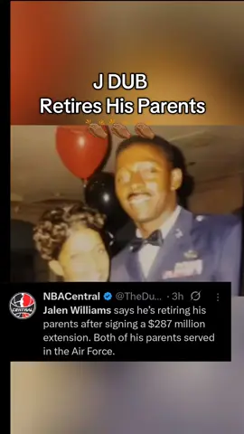 Another W for J DUB, retiring His parents after signing a massive contract with the Thunder.  #jalenwilliams #jdub #okcthunder #summerleague #nfltrainingcamp 