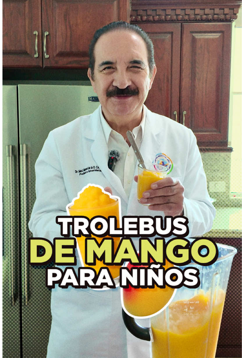 🥭❄️ ¿Antojo de algo fresco y natural? Aquí te enseño cómo preparar un trolebús de mango casero, delicioso y sin exceso de azúcar. Ideal para niños mayores de 1 año 🍧👶 ¡Una forma rica y saludable de refrescarse este verano! @Gerber  #RecetasDelDr #TrolebusDeMango #PediatraHumano #VeranoSaludable #NiñezFeliz  