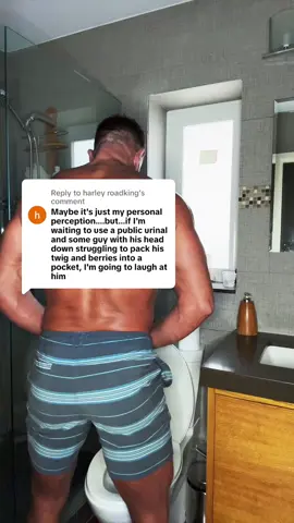 Replying to @harley roadking it’s easier than you think to take them off and on again. There is no struggling to get them on and pretty sure no one would notice at a urinal. It’s not like you are taking the jocks out of your shorts…this was just a demo. #jockstrap #mensunderwear #Dealsforyoudays 