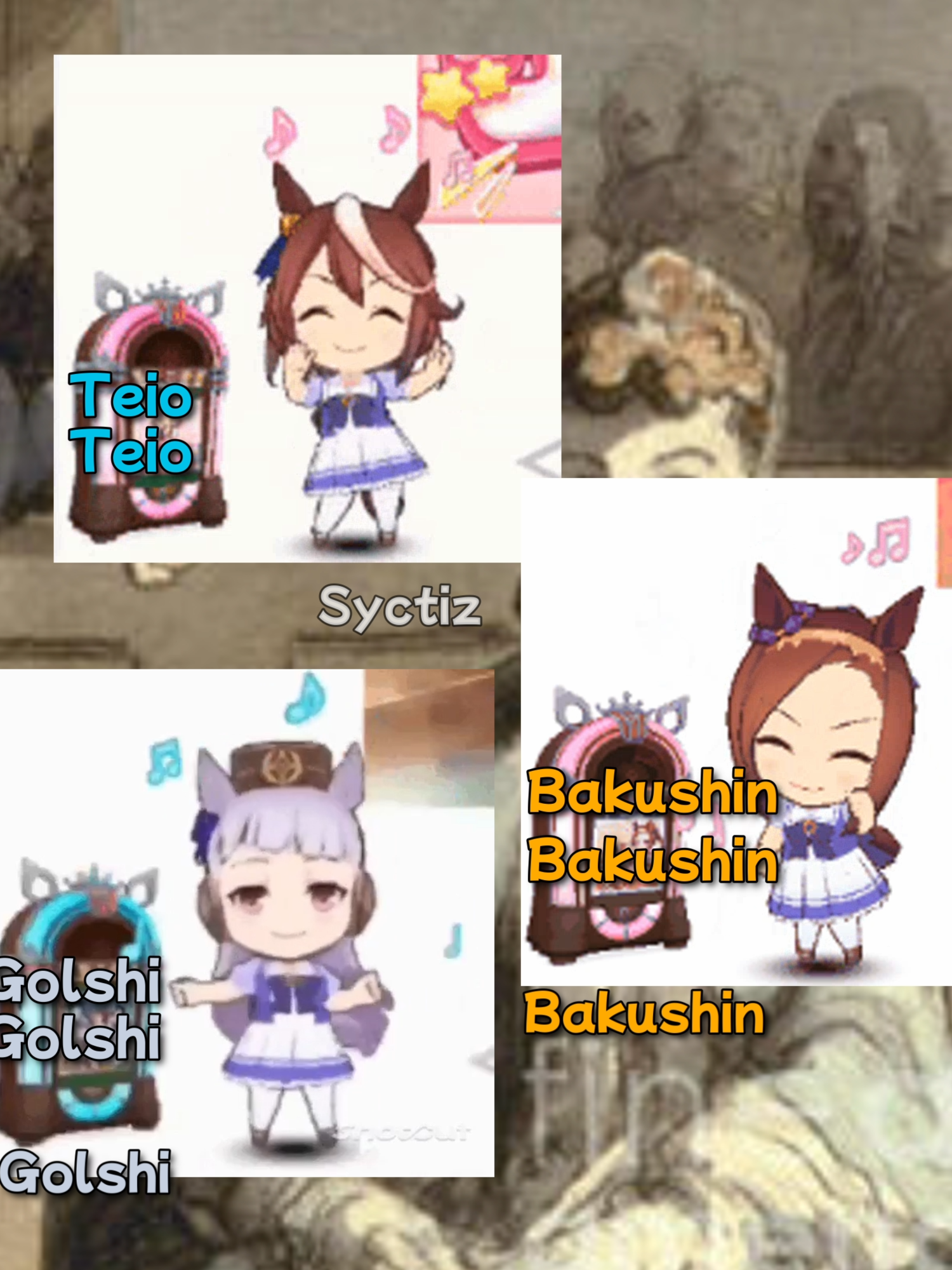 Trio Umabrainrot - Umamusume #umamusume #umamusumeprettyderby #bakushin #teio #golshi