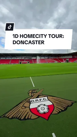 1D HOMECITY TOUR 4/5: Doncaster ❤️ We have had the absolute best day in Doncaster today. The loveliest staff in @Doncaster Rovers FC Eco-Power Stadium took us for a little tour inside and were so kind and loved to chat with them. Psst, we also gave them an idea to so a Louis plaque or something to the stadium and they said they will consider it for sure.  We also visited Back to You music video location and then went for some beers and talked with super nice locals. Everyone we met was so nice and we had the best time really!!  If Louis will perform here or something, I’m pretty sure we will be back 🤝🏻 @Nelli Kenttä #doncaster #1dhomecitytour #louistomlinson @LouisTomlinsonHQ 