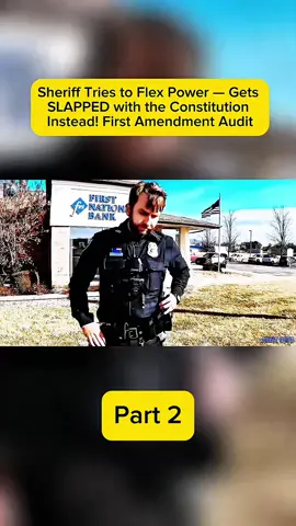 Sheriff Tries to Flex Power — Gets SLAPPED with the Constitution Instead! First Amendment Audit #fyp #foryoupage #foryou #police #policeofficer #policeoftiktok #capcut 