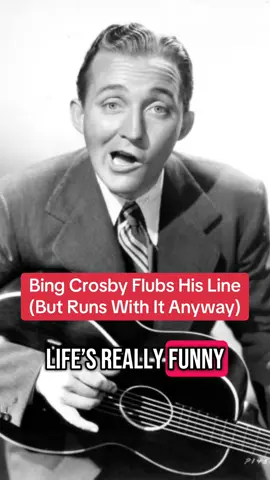 Even when Bing messes up, he sounds beautiful 😍 #fyp #music #oldmusic #oldies #vintage #1930s #pop #singer #crooner #bingcrosby #bts #outtakes #blooper #bioshock
