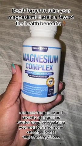 Take your magnesium friends! 