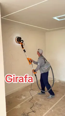 Lixadeira girafa para massa corrida #dicas #obra #construção #pedreiro #acabamento 