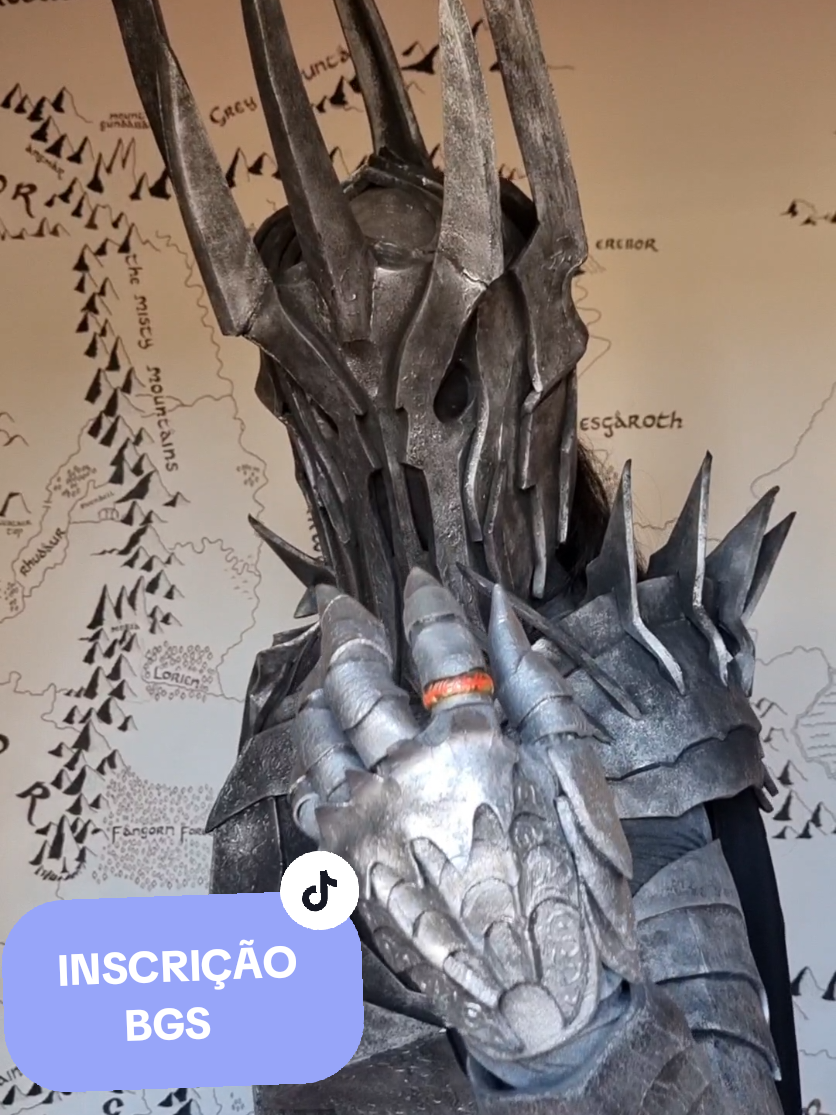Minha inscrição pra @Brasil Game Show 🖤 #bgscosplay25 #bgscosplay #umanovafase #bgs #sauron #sauroncosplay #lordoftherings #cosplay 